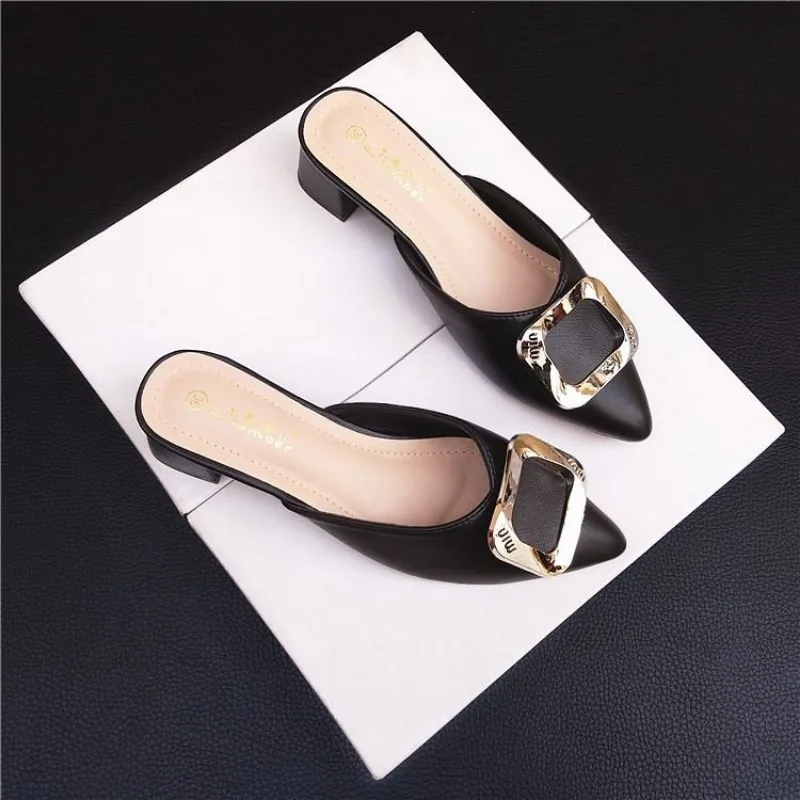 

Shoes Flat Women's Slippers And Ladies Sandals New Style Slides With Novelties Waterproof Designer Luxury Small Size Unique