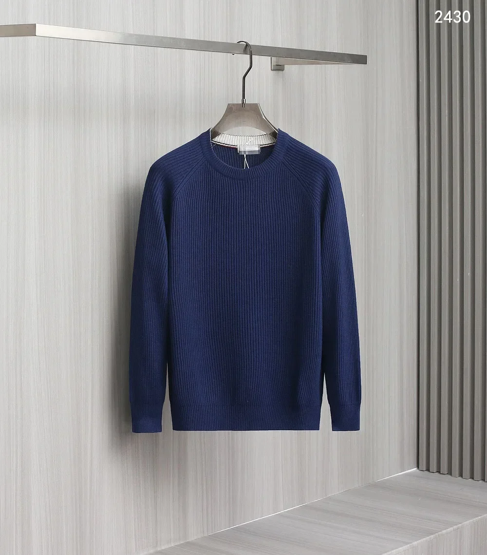 2DIKU  2025 Men's Boutique Autumn And Winter New Business Sweater! Threaded Knitted Sweater M-XXL