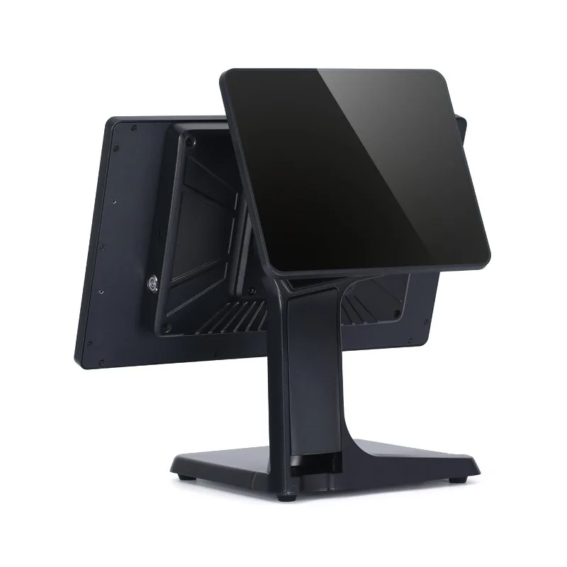 2026 High Performance 15.6inch Double Screen All-in-One Touch POS Terminal Windows Retail Point Of Sale System Cash Register