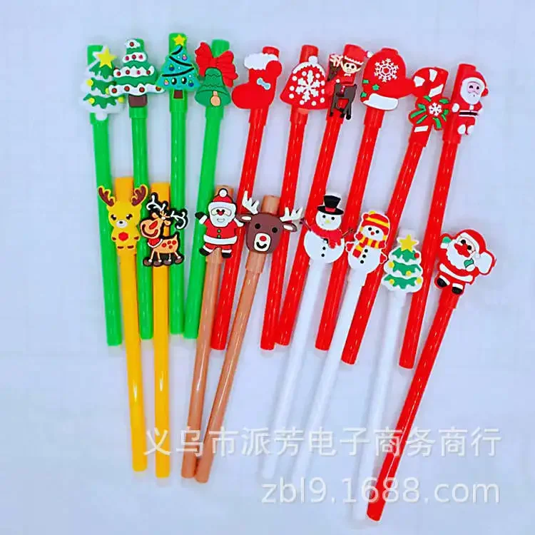 Imagem -03 - Cute Santa Elk Neutral Pen Presentes de Natal Criativos Escrita Suprimentos 36 Pcs