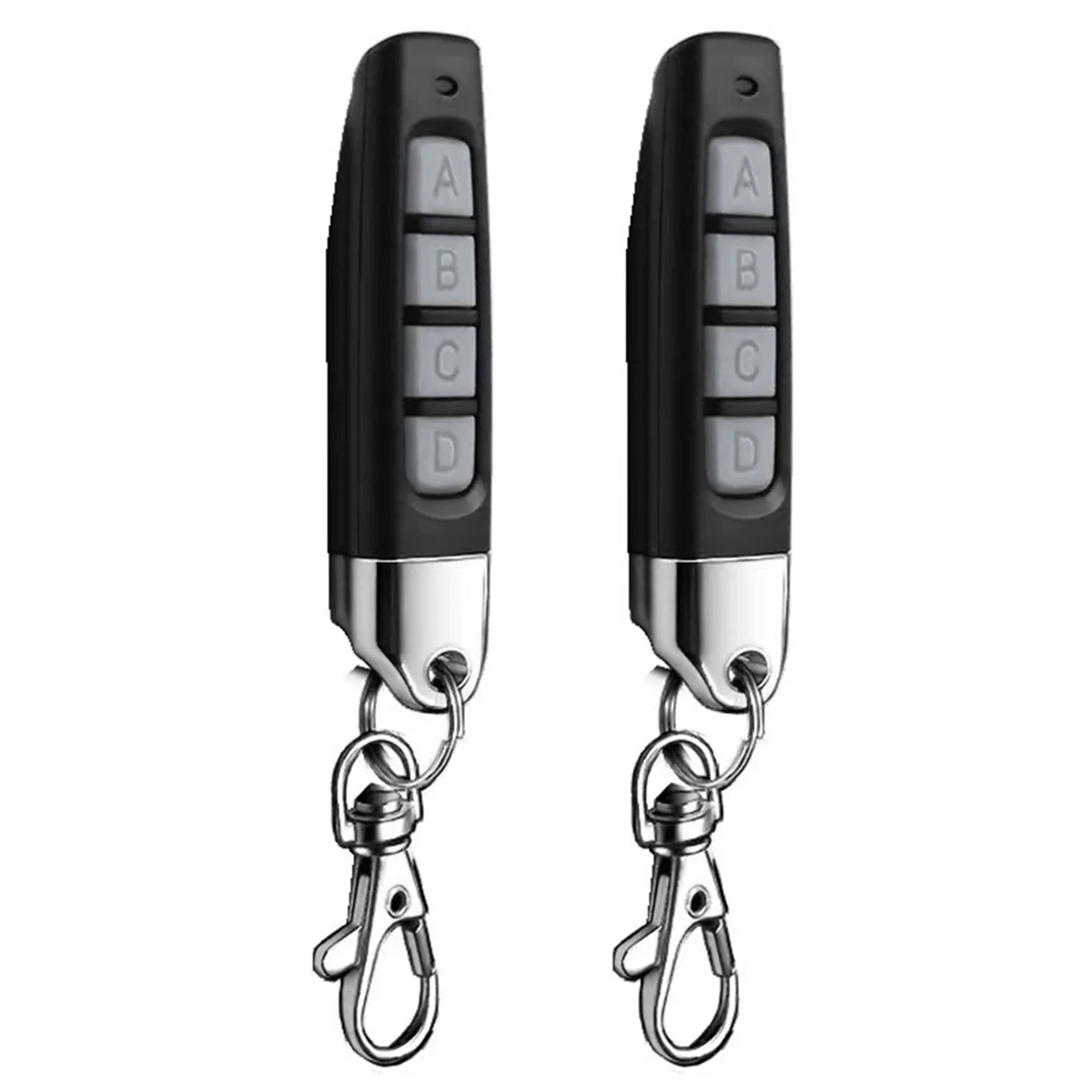 ABKQ-유니버설 차고 문 게이트 시스템용 호환 2개 433Mhz 리모컨 컴팩트 무선 복제기