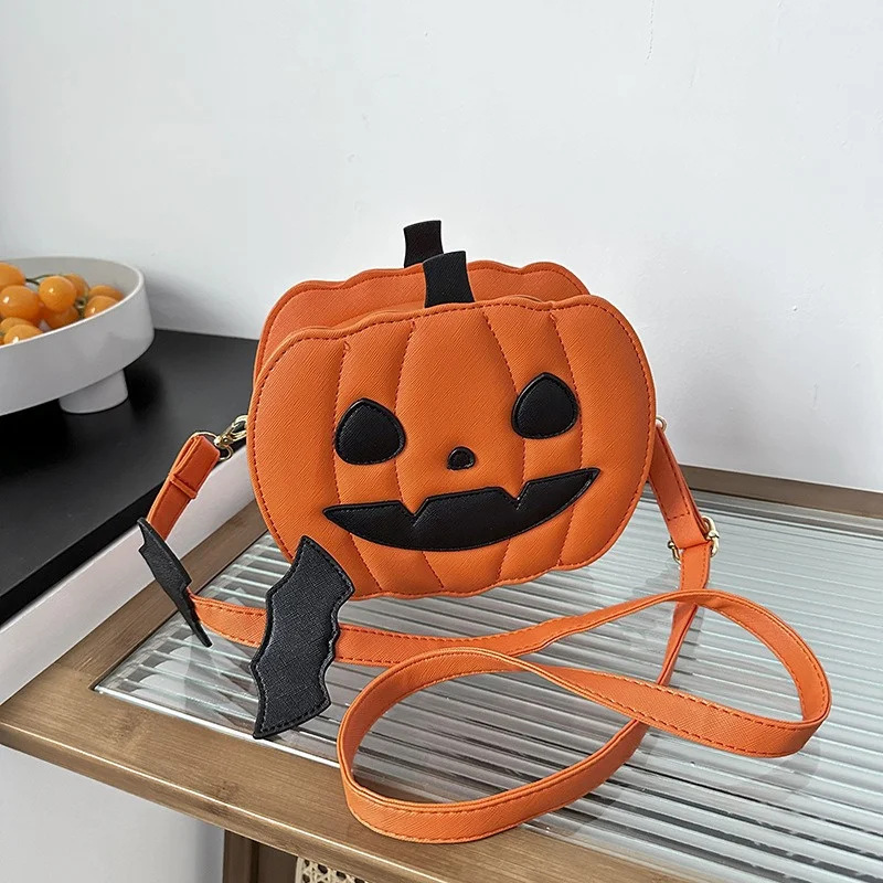 Borsa zucca spettrale di Halloween borsa a tracolla singola Versatile alla moda borsa a tracolla borsa da donna squisita