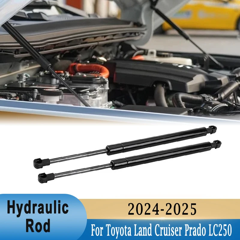 

Hood Support Rod Engine Cover Hydraulic Rod Lift Support Struts Bar Piston Rods For Toyota Land Cruiser Prado LC250 2024-2025