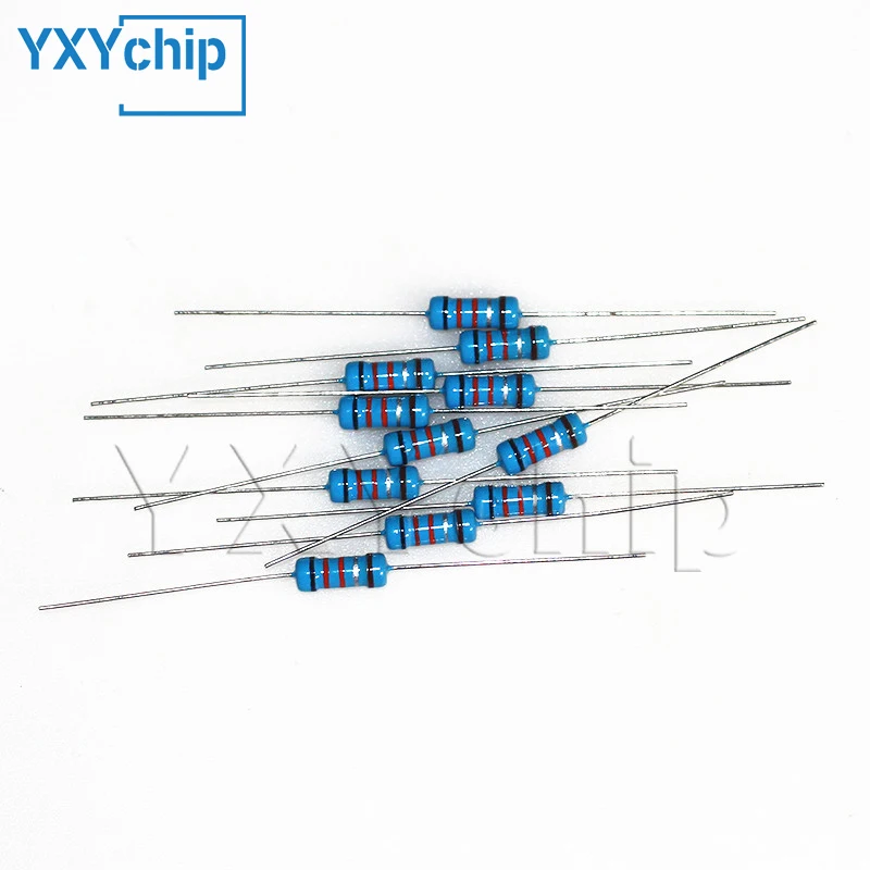 150-300PCS Metal Film Resistor Set 1/4W 1/2W 1W 2W Resistance Pack Assortment Kit, 0.1R~750R 1K~820K ohm Resistors diy kit