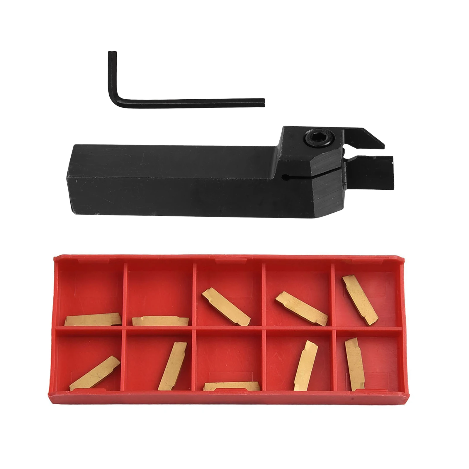 

Workshop Use Standard Size Lathe Turning Tool Lathe Tool Holder With Inserts Boring Bar Cut-off Tool Robust Construction