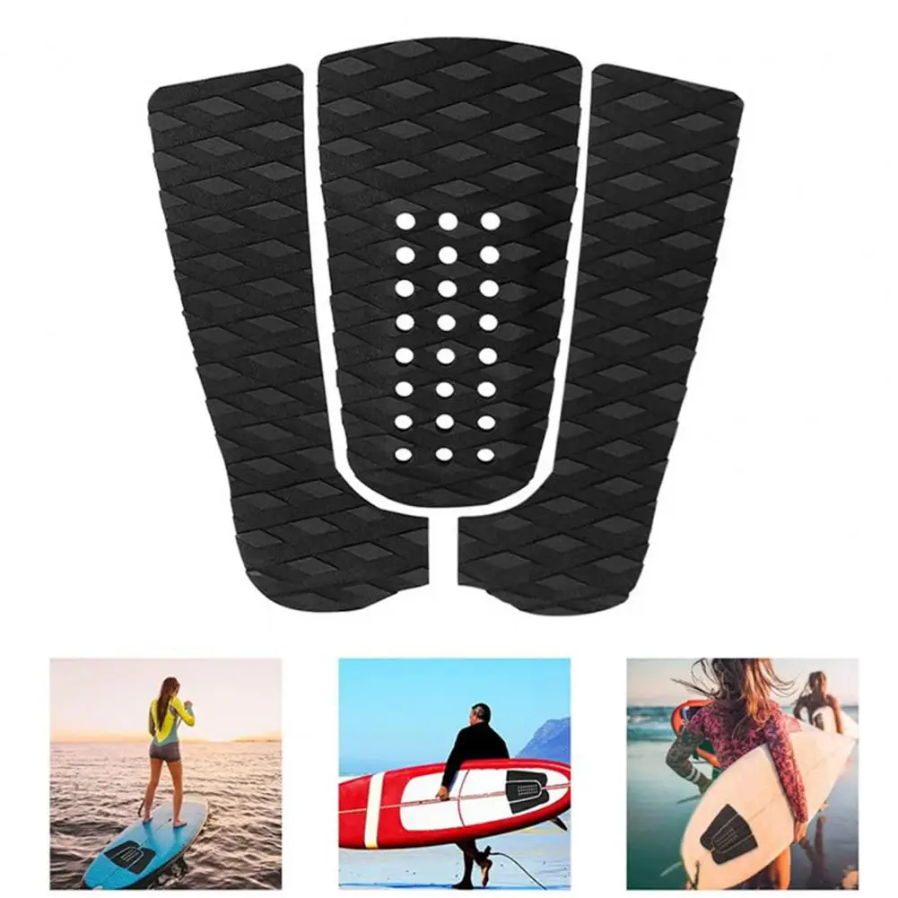 

Surfing Board Cushions 3Pcs/Set Durable with Holes EVA Non-slip Surfing Board Cushions Surfboard Supplies