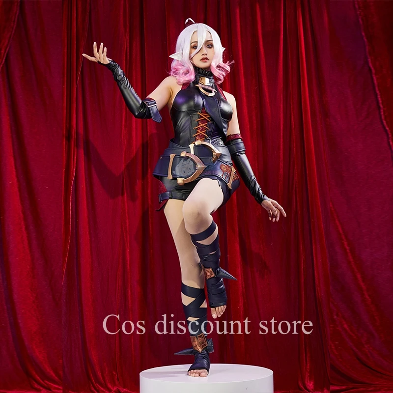 Briar Cosplay Costume Game LOL Doujin Women Sexy Jumpsuit Cos Clothes Carnival Comic-con Party Suit Full Set Black Pre-sale