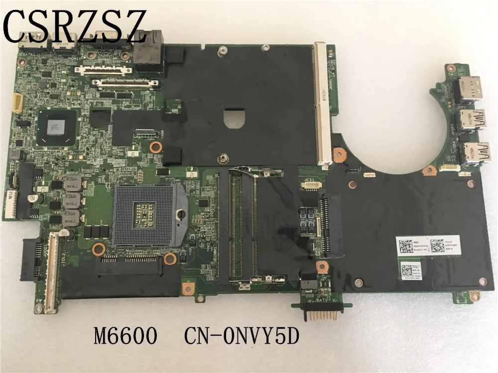 

For Dell Precision M6600 Laptop motherboard NVY5D 0NVY5D CN-0NVY5D DDR3 100% Tested work perfect