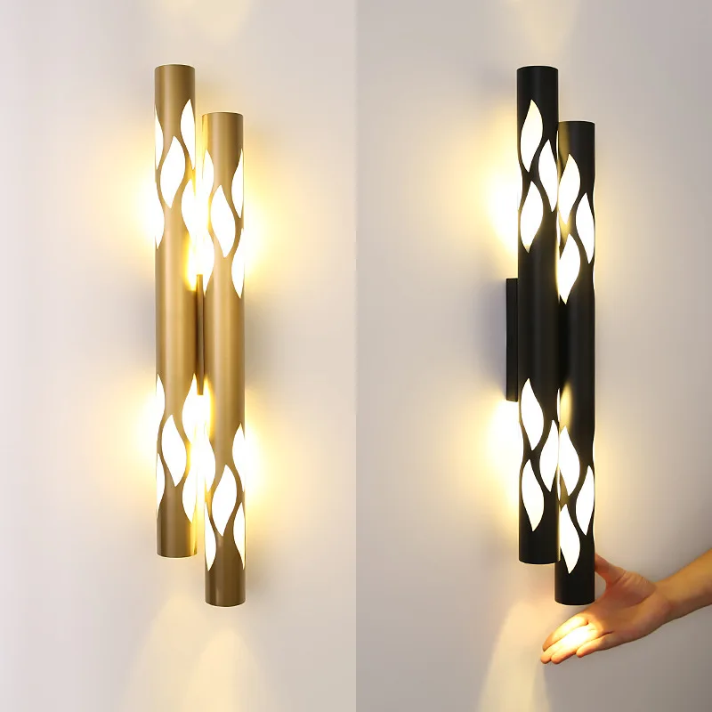 

Nordic Living Room Background Wall Lamp Modern Minimalist LED Wall Light Creative Bedroom Bedside Art Lamps Stair Aisle Lighting