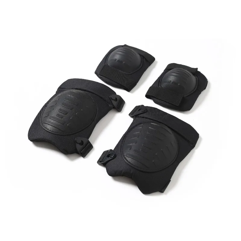Protective Gear, Tactical Elbow & Knee Pads Hiking and Cycling Sports Protective Gear Four Piece Set, Protective and Anti Fall