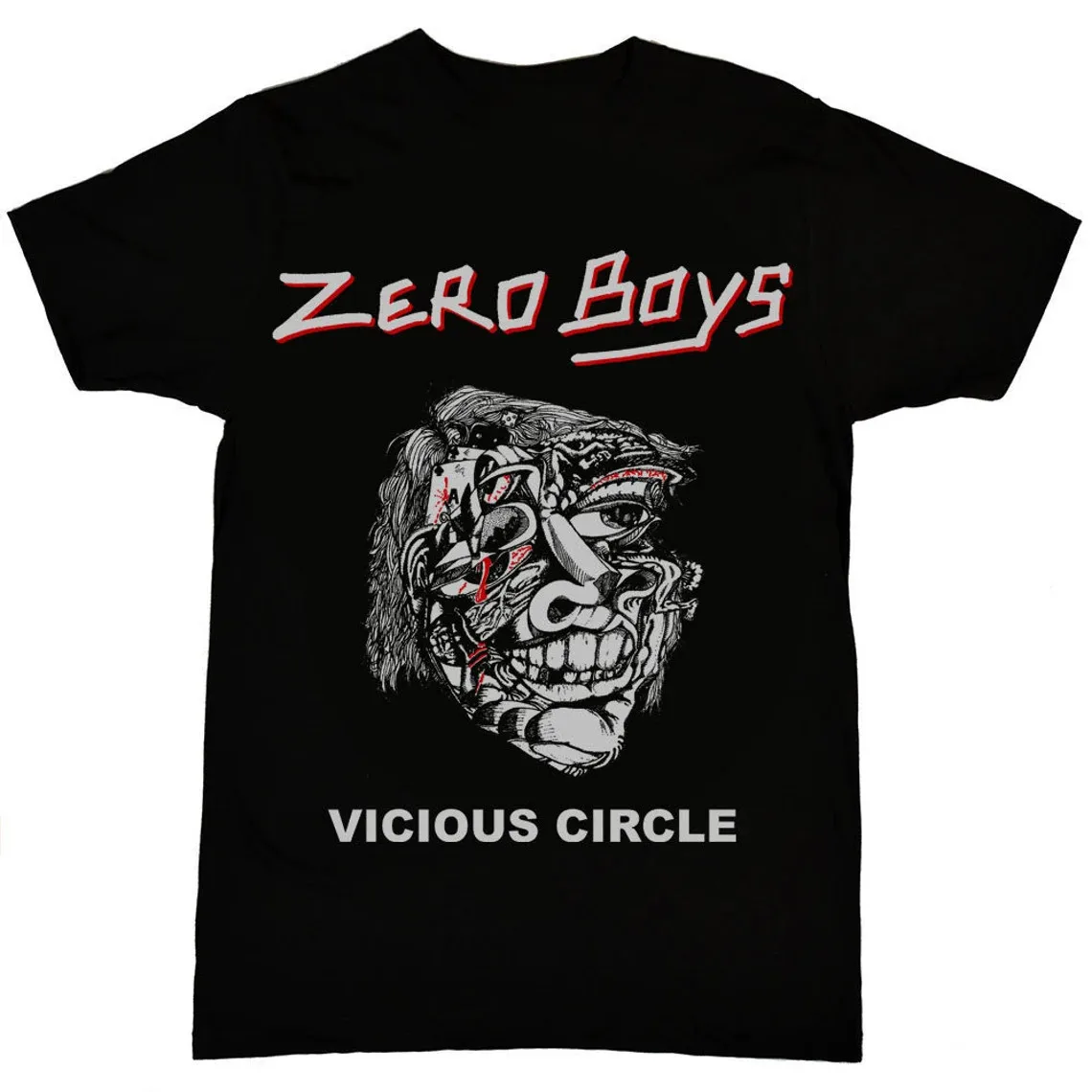 Zero Boys Vicious Circle T-shirt Black Short Sleeve All Sizes S to 5XL