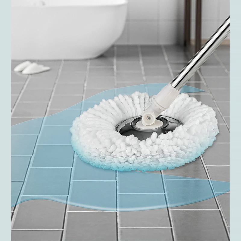 NEW HOT Spin Mop Automatic Rotating Mop Clean Microfiber Tow Bucket Lazy Magic Mop