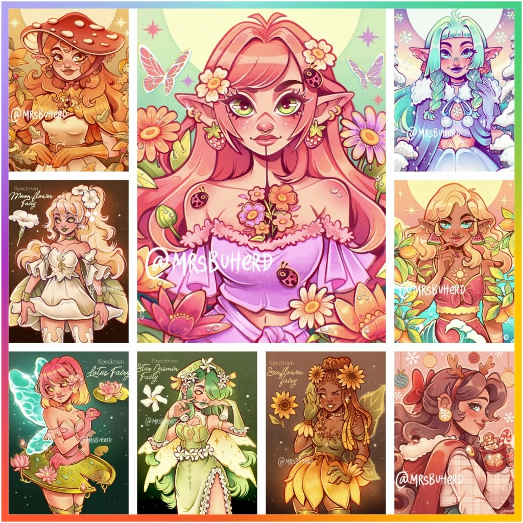 Fairy Elf Beauty Diamond Painting Cross Stitch Mosaic Embroidery Home Decor 5D DIY Art Set Canvas Drawing Puzzle Children