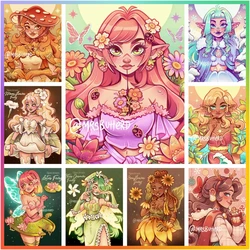 Fairy Elf Beauty Diamond Painting Cross Stitch Mosaic Embroidery Home Decor 5D DIY Art Set Canvas Drawing Puzzle Children