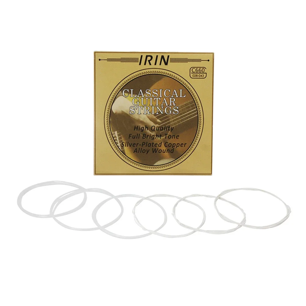 Complete Set Of Strings Rich Resonance Classical Guitar Core Suitable For Classical Guitars Comfortable Hand Feel