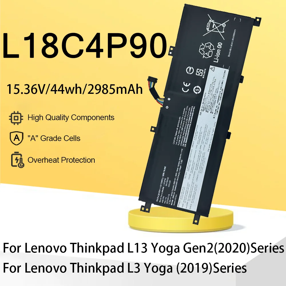 

L18C4P90 L18M4P90 Аккумулятор для ноутбука Lenovo ThinkPad L13 Yoga 20R6S00800 Legion 7-16ACHg6 SB10T83120 5B10W13934