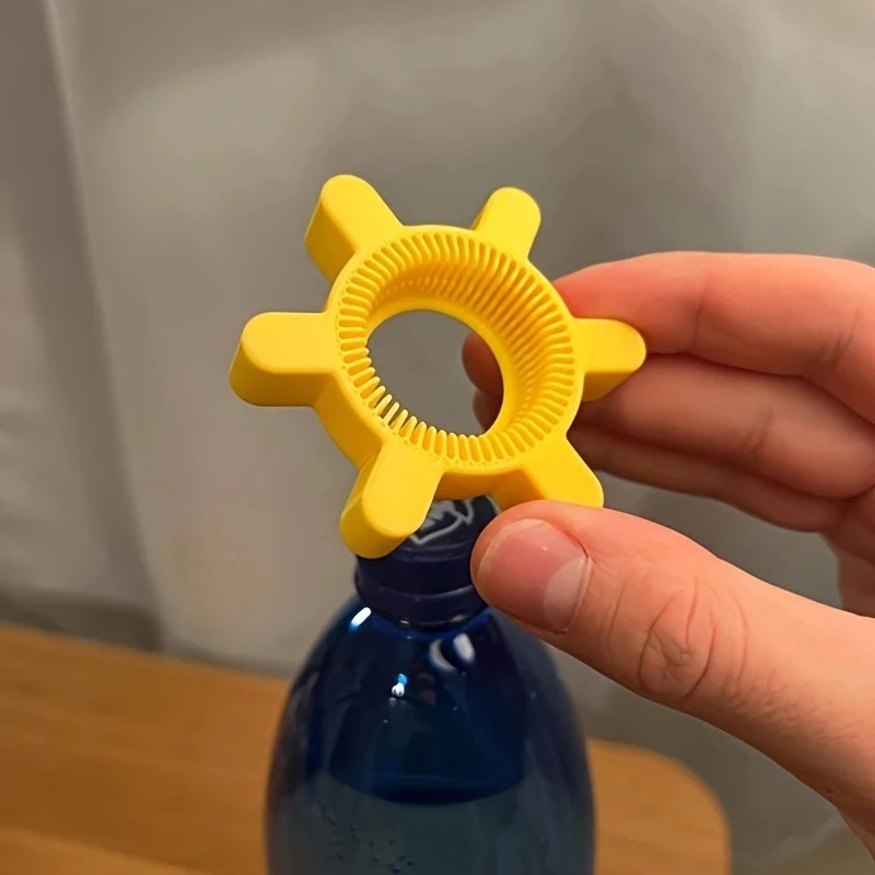 1pc Multi-function Bottle Cap Opener Portable Plastic Soda Rotary Bottle Opener For Picnicking Camping Bar Kitchen Opener Tool
