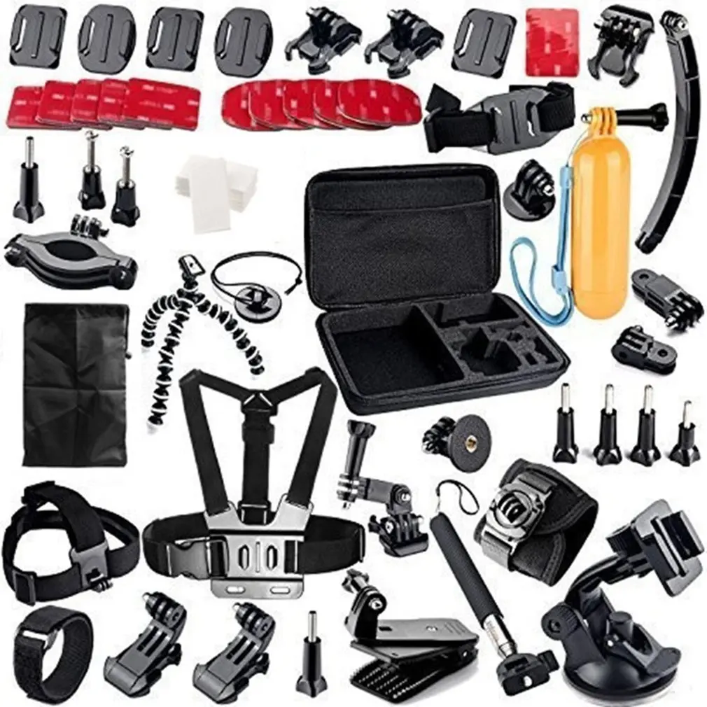 

62 in 1 Action Camera Accessory Kit for GoPro Hero 11/10/9/8/7/6/5/4 GoPro Max Fusion Insta360 AKASO DJI Osmo Action Cameras