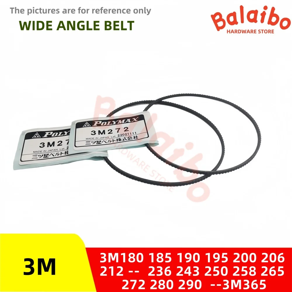 High Quality PU V-Belt 3M180 185 190 195 200 206 212 218 224 230 236 243 250 258 265 272 280 290 --3M365 Wide-Angle Belt