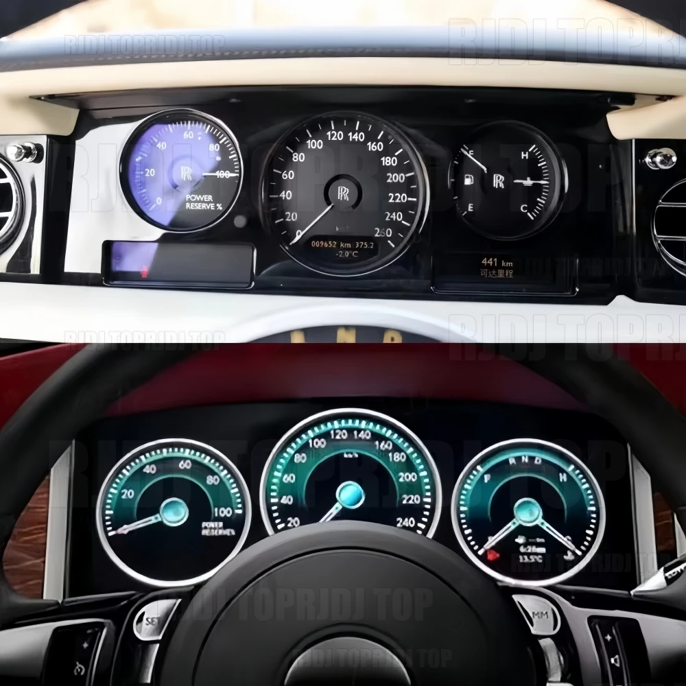For Rolls-Royce Phantom 2004 2005 2006-2013 LCD Car Cockpit LCD Digital Cluster Speedometer Dashboard Instrument Panel Display