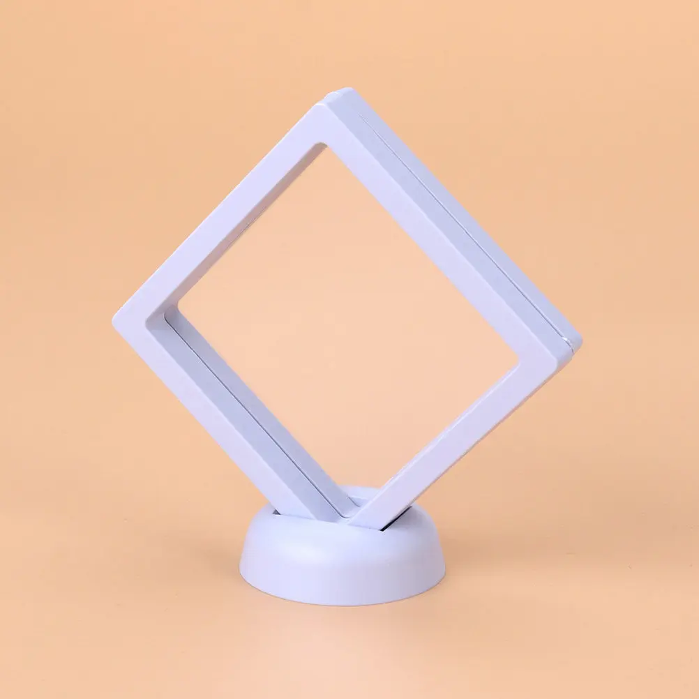 

8Pcs Jewelry Display Box Set Professional Sturdy Acrylic Display Case for Medals Coins Stamps Jewelry Poker Chips Home Store