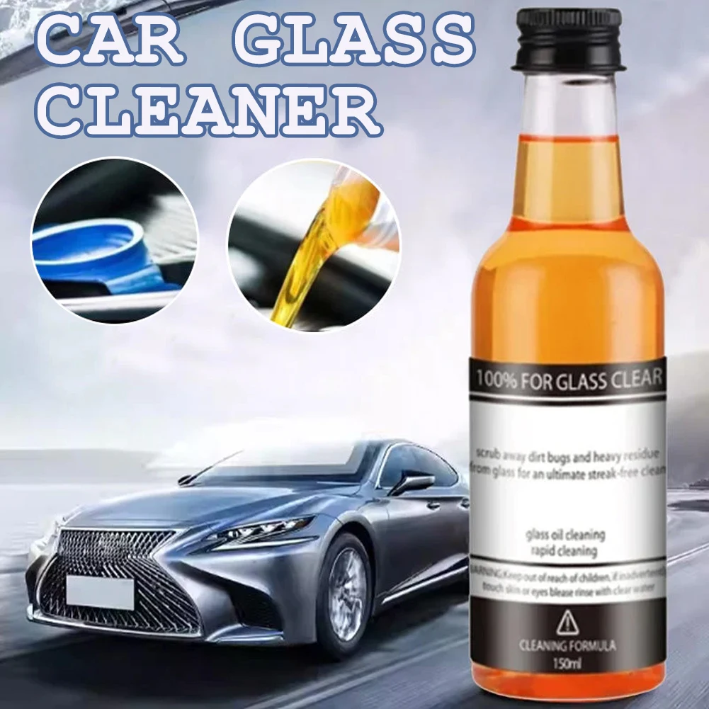 1/2/3pcs Glass Oil Film Remover Easy Using Glass Cleaning Agents For Cleaning Glass Coatings