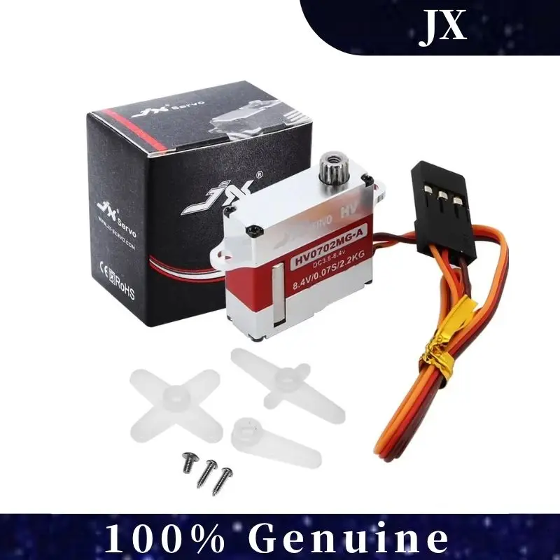

JX PDI-HV0702MG-A 2.2kg7mm Thin Digital Servo Metal Gear Coreless for FPV Wing RC Airplane Drone High Voltage HV6-8.4V Operation