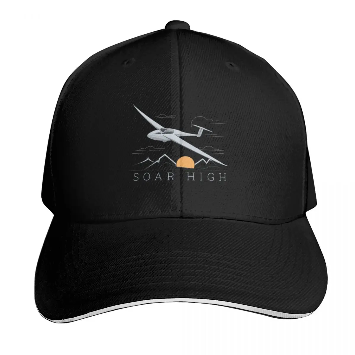 Soar High Glider Plane Pilot Sailplane aerial floating soaring Baseball Cap Men Women Casual Summer Sport Sun Cap