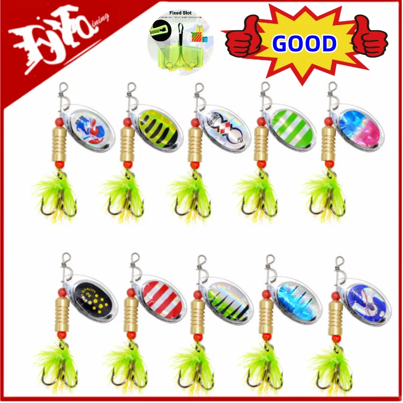 

Fishing Spoons Lures Metal Baits Set Artificial Hard Bait Metal Spoon Spinner Fishing Lure Kit Freshwater Saltwater