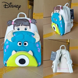 Genuine Disney Loungefly Toy Story Alien Sullivan Cartoon Summer Travel Backpack Double Shoulder Backpack Girlfriend Kids Gift