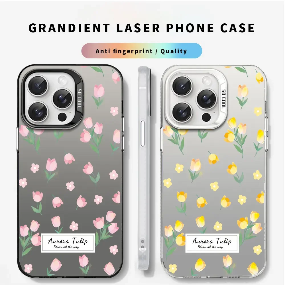 Casing ponsel untuk Lenovo K13 Note /Lenovo K13 Pro XT2129 Fashion warna-warni perak IMD mewah Laser Aurora sampul pelindung tahan guncangan