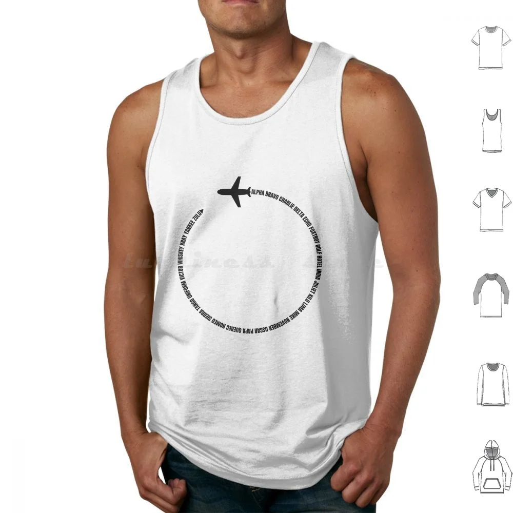 Alpha Bravo Charlie Delta Tank Tops Vest Sleeveless Glider Pilot Flying Soaring Air Speed Airspeed Altimeter Alfa Alpha Bravo