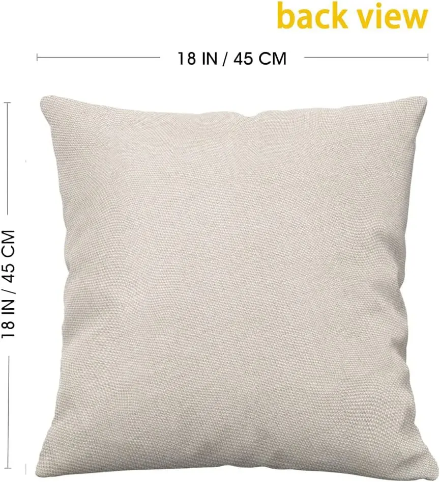 Minimalist Design Pillowcase Linen Pillowcase Bedroom Pillow Cover Cushions Special Sofa Pillow Home Decor 45*45cm 4 Pcs