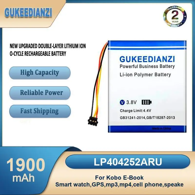 بطارية لـ Kobo Glo Electric Book DR-KB2 N905B Aura One/Forma قارئ الكتب الإلكترونية ساعة ذكية، GPS، mp3، mp4، هاتف، مكبر الصوت GN345361