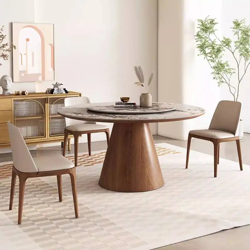 Round Modern Restaurant Tables Design Kitchen Lounges Conference Dining Table Console Island Muebles Para Hogar Furniture Home