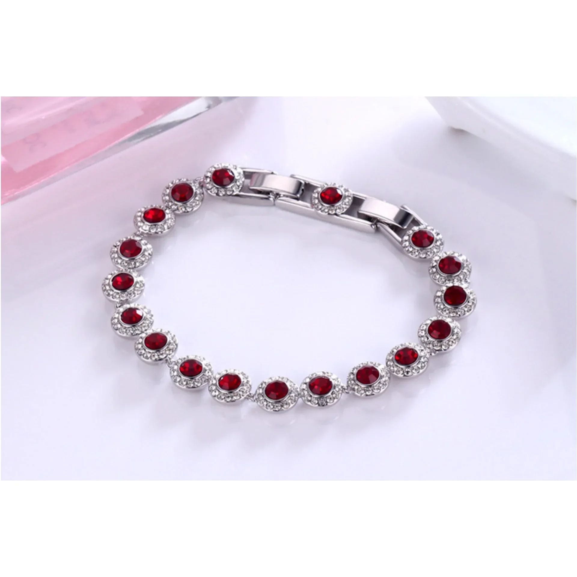 

2026 New Original High Jewelry Set Fine Charm Bracelet Earrings Matching Perfect Crystal Necklace for Women Wedding Gift