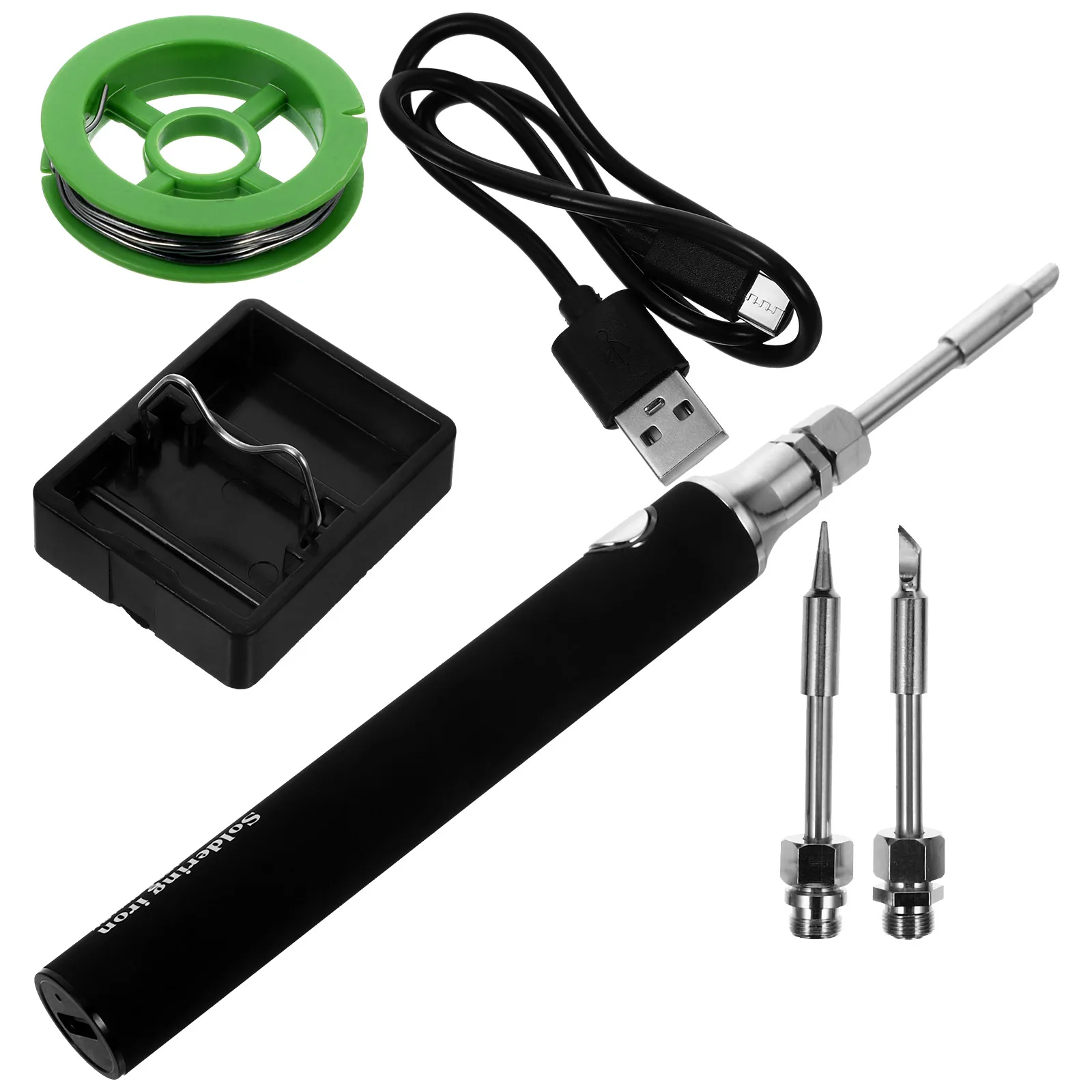 

1 set Mini USB Iron 5V Low Voltage Portable Cordless Welding Pen Wireless Soldering Iron DIY USB Hoof Tip