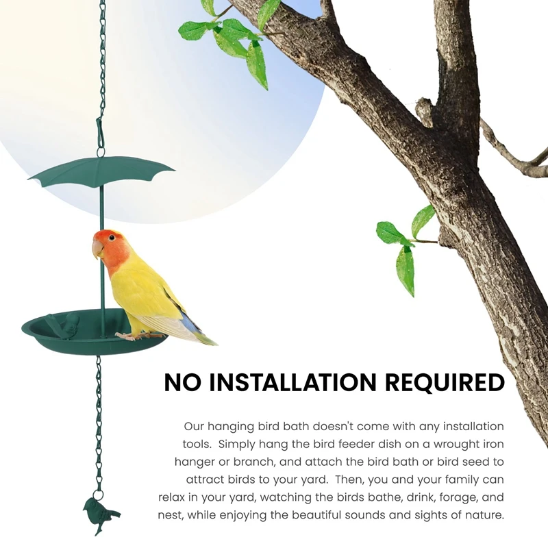

Hanging Bird Bath Hanging Bird Feeder Metal Bird Baths For Ourdoors Hanging Tray Bird Bath Tray Or Bird Water