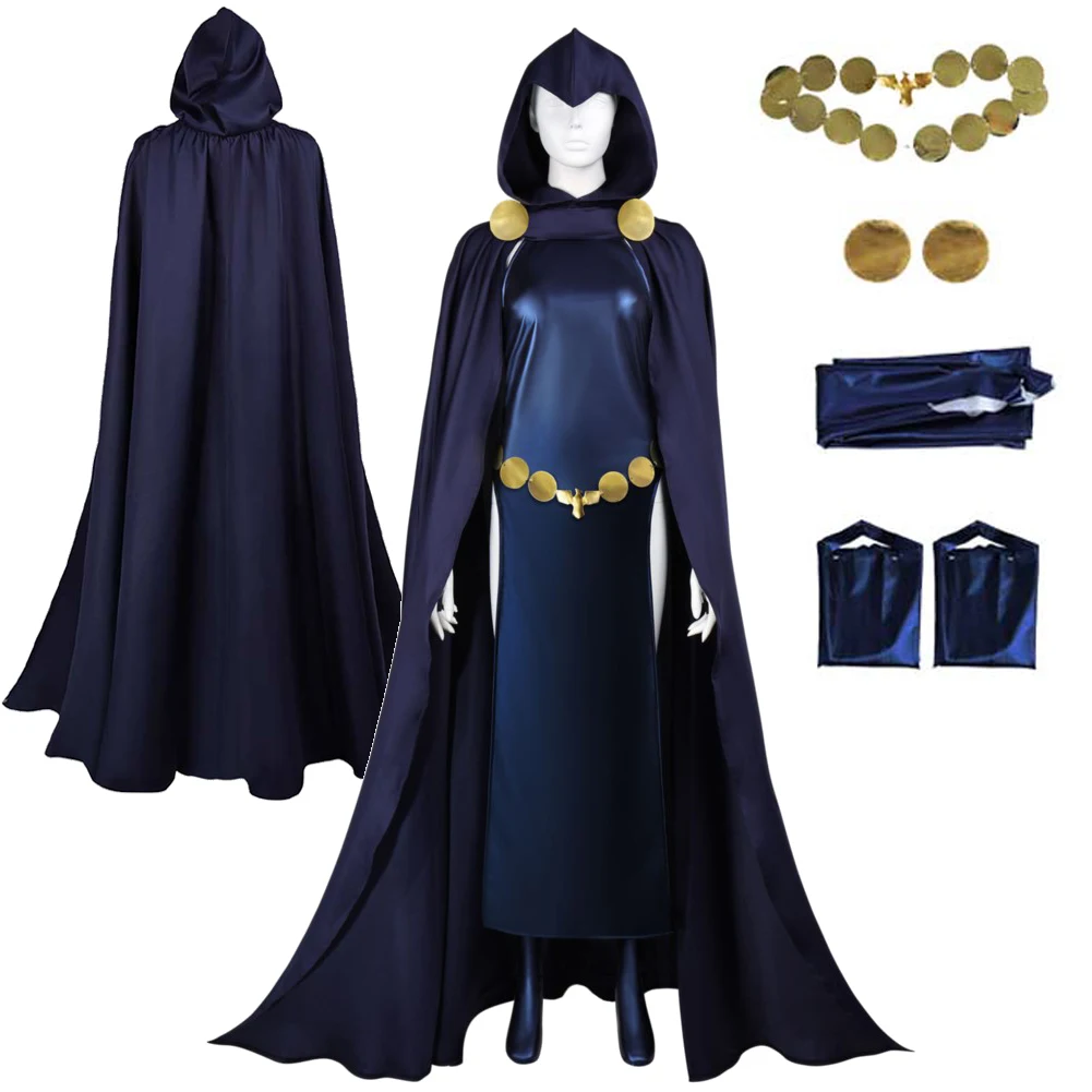 costume-da-cosplay-raven-cartoon-teen-titan-mantello-tuta-abbigliamento-per-donne-adulte-set-con-cintura-e-guanti-uniforme-per-halloween