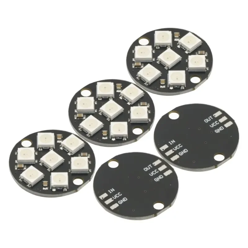 1PCS WS2812 7 Bits 7-Bit LED 5050 RGB LED Ring Lamp Light with Integrated Drivers For Arduino NEW