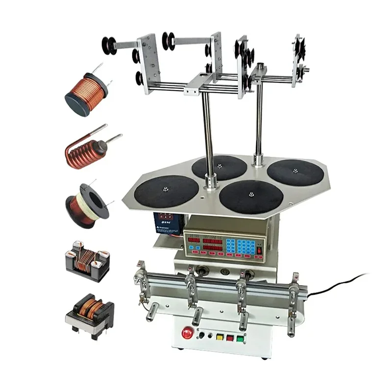 220V 110V 6 Axis Variable Frequency Winding Machine Automatic Coil Winder Wire Cables Winding Machine 0.03-0.5mm Wire 4-Axis