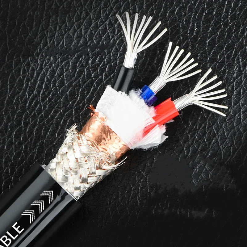 Hi-end Pure Silver Power Cord 3 Core * 2.5mm² HiFi Audio Amplifier AC Power Cable Bulk Power Extension Cables