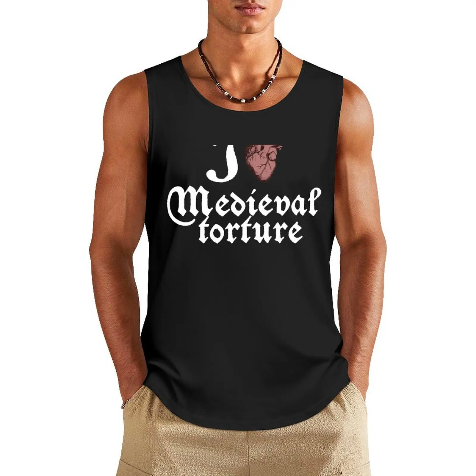 

I LOVE MEDIEVAL TORTURE Tank Top T-shirt male T-shirt sports Male vest