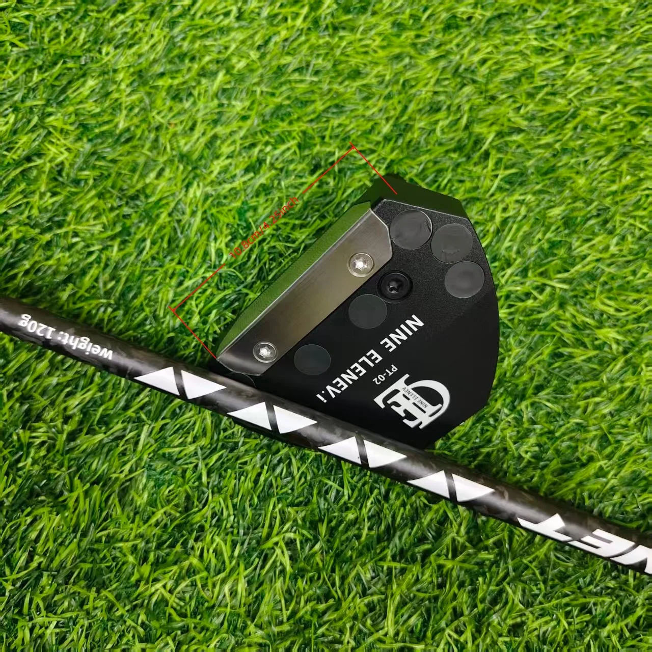 1pcs PT02 Golf right hand /left-hand push rod, equipped with black stainless steel shaft, black and white carbon shaft,