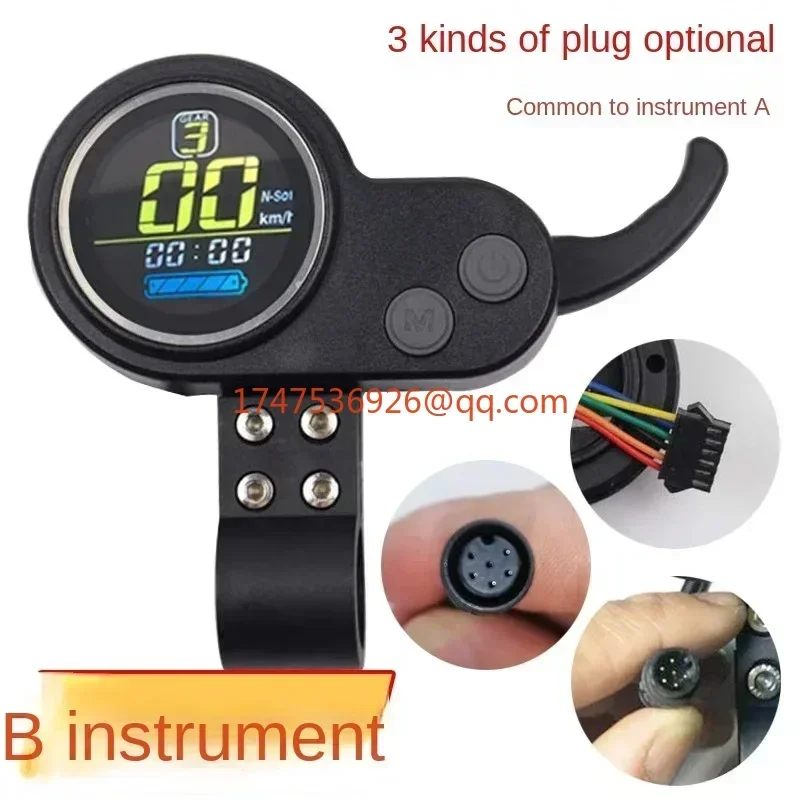 Electric scooter dashboard controller accessories throttle display