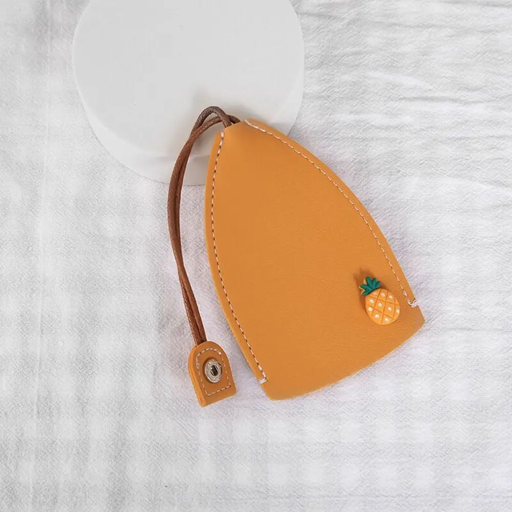 Pig Cartoon Strawberry Eggs Rainbow Fruits Key Case Housekeepers Key Holder Keychain Pouch Cherry Key Wallets Pull Type Key Bag