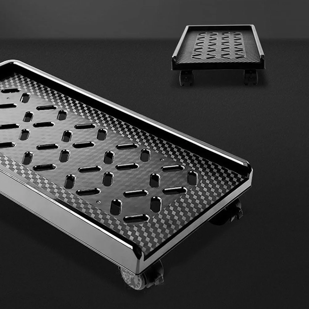 Computer Basis CPU Roll Ständer Kunststoff Riemenscheibe Halterung Turm Regal Mobile Mainframe Rollen Pylon Fall Halter