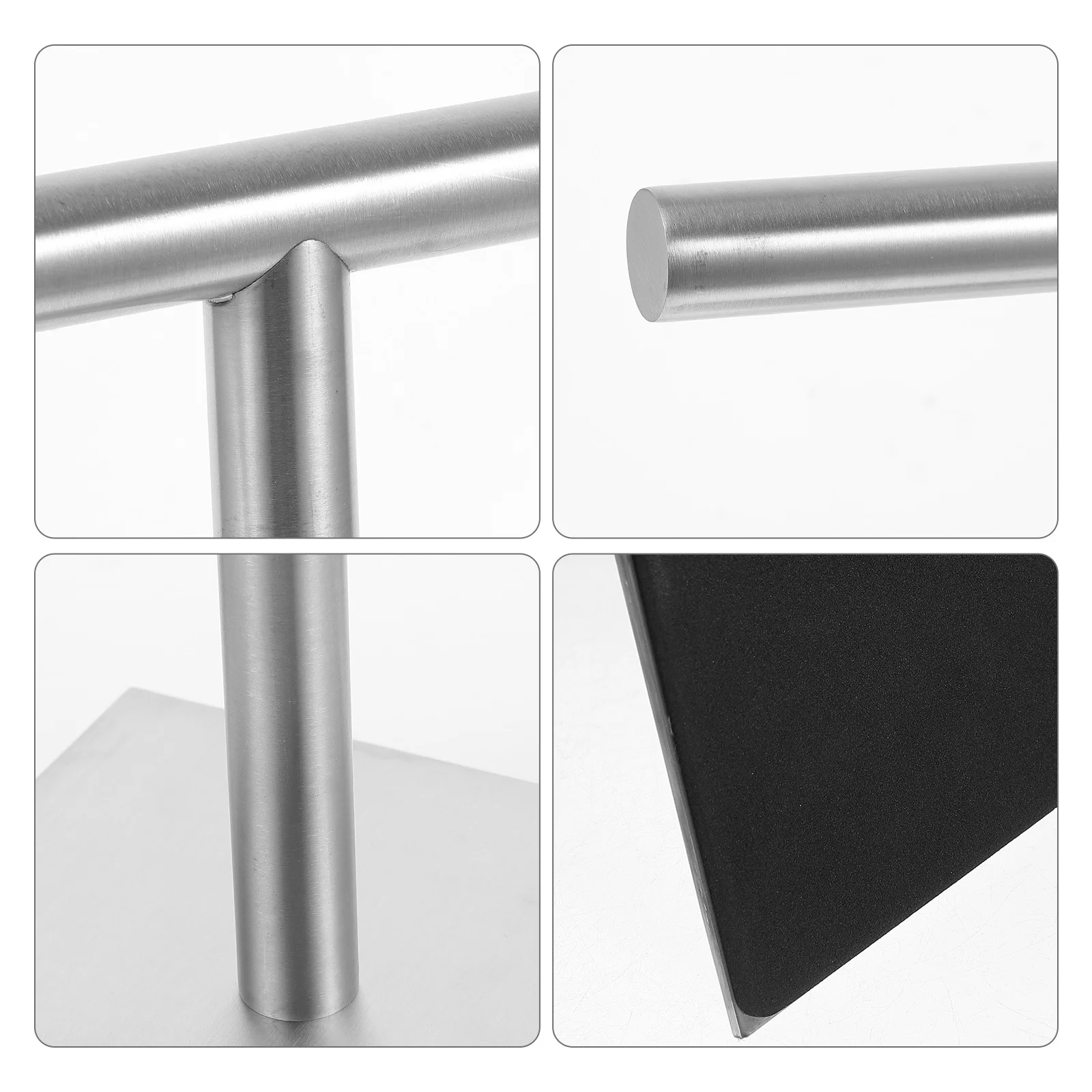 

Stable Base T-Shaped Towel Holder Stand Stainless Steel Bathroom Kitchen Towel Organizer Space-Saving Rack T-Shaped Storage Rack