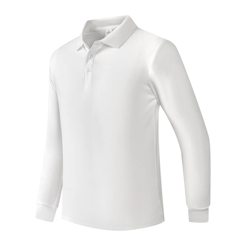 2026 Men's Lightweight Long Sleeve Polo Shirt Performance Tactical Casual Outdoor Hiking Collared Shirts Pique Jersey Golf Shirt