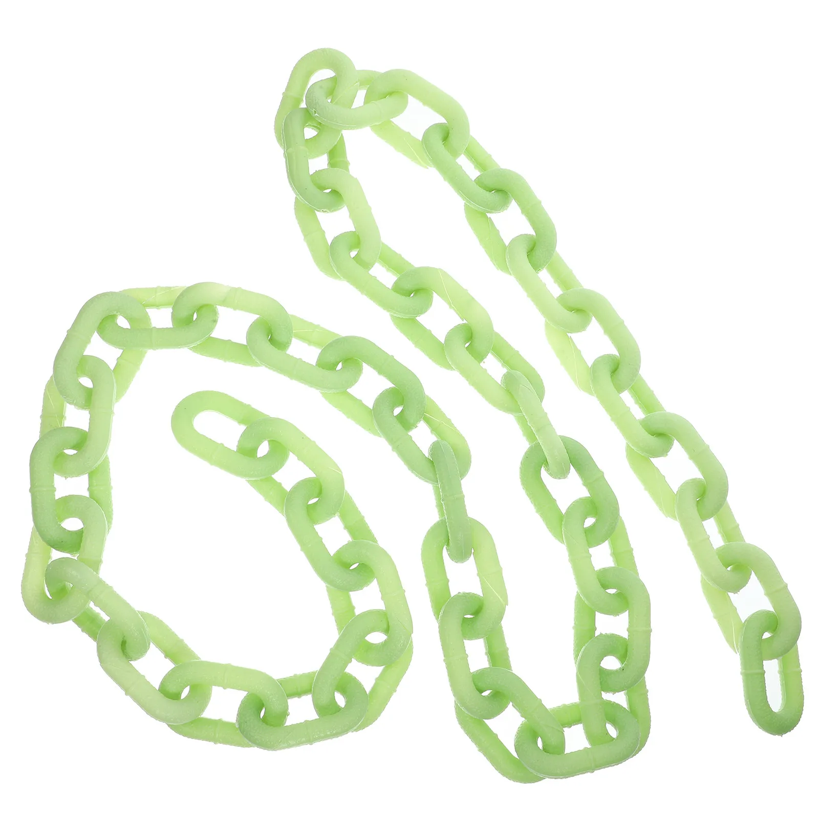 

Glowing in The Dark Chain Luminous Plastic Party Decoration Halloween Chain Prop Reusable Haunted House Cosplay Decor